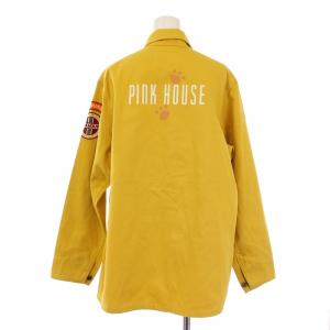 PINK HOUSE カバーオール ジャケット ワッペン ロゴ 黄 /BM