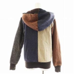 KAPITAL ビーチクロスパーカー ニット コットン 長袖 1 マルチカラー グレー 赤 レッド 青 ブルー /AN30