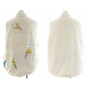 TSUMORI CHISATO SLEEP ベスト リバーシブル フリース L 白 ホワイト URW133 /AN34