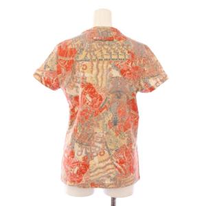 Jean Paul GAULTIER 90’s Tシャツ 総柄 48 ベージュ オレンジ