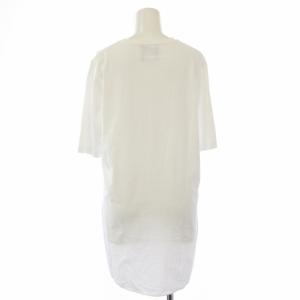 ATON SUVIN 60/2 ラウンドヘム S/S Tシャツ カットソー 半袖 1 白 KKAGIM0016 /TK