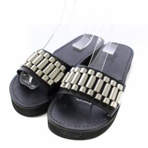 サンダル ミュール 37 黒 /TK