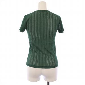 Maison Margiela 1 Tシャツ 半袖 クルーネック シアー シースルー ストレッチ XS 緑 グリーン /BB