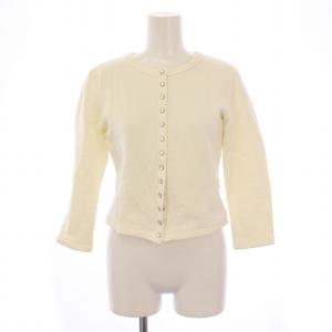 スウェット カーディガン 長袖 クルーネック 裏起毛 1 白 ED17M001 /BM