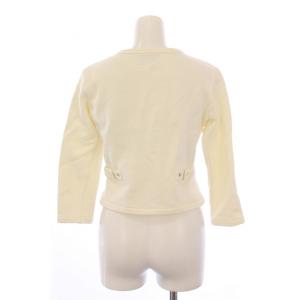 agnes b. スウェット カーディガン 長袖 クルーネック 裏起毛 1 白 ED17M001 /BM