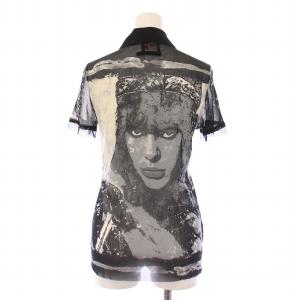 Jean Paul GAULTIER JPG 90's パワーネット カットソー ホリゾンタル シアー