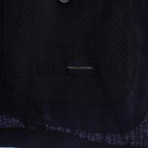 TAGLIATORE シアーサッカー テーラードジャケット 52 ネイビー G-DAKAR22K