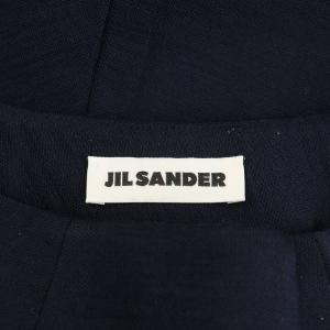 JIL SANDER フレアスカート ひざ丈 ウール 36 紺 ネイビー JSPP725052 /AN28