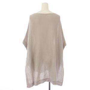 IENA 24SS コットンギマポンチョプルオーバー ニット セーター 五分袖 ベージュ 24080900708120