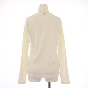 MUSE de Deuxieme Classe JERSEY RIB ジャージーリブタートル ニット 長袖 ストレッチ ロゴ F 白 ホワイト 22070520410030