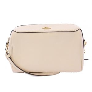 ショルダーバッグ レザー ロゴ 白 ホワイト F76628 /BB