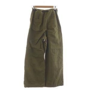 JOHNBULL ハイウエストアーミーパンツ ワイド M カーキ 211-0142 /RR