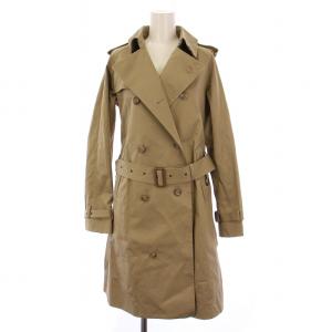 トレンチコート ロング ベルト付き boy カーキ /BM