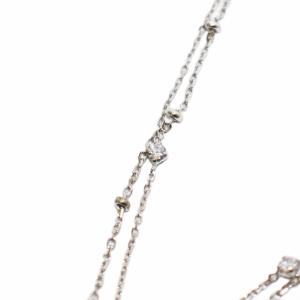 canal4℃ チェーンブレスレット 2連 ビジュー SILVER シルバー /KH