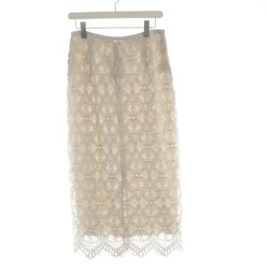 タグ付き レースタイトスカート マキシ ロング 40 グレー 20-060-900-2001-1-0 /RO