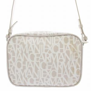 A/X ARMANI EXCHANGE ショルダーバッグ ロゴ PVC グレージュ /G