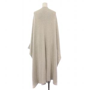 BEARDSLEY ヒラヒラロングカーディガン ニット 長袖 前開きトッパー ストレッチ 1 グレー BEZ1021105A0002