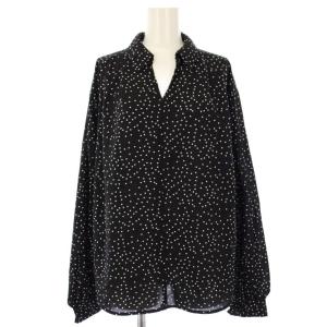 24AW 2WAYドットスキッパーブラウス 長袖 F 黒 CLZ1042104A0004 /TK