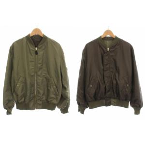 23AW リバーシブルMA-1 ジャケット ブルゾン ジップアップ アウター F カーキ 23011400803030