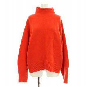 22AW ニット セーター 長袖 タートルネック ウール カシミヤ混 38 赤 レッド KR10NW0847