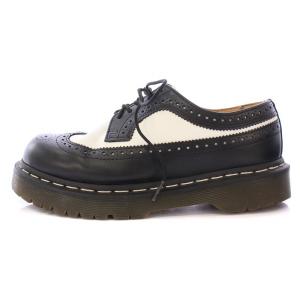 Dr.Martens BEXブローグシューズ レースアップ ローカット 厚底 タンクソール レザー パンチング バイカラー UK6