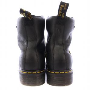 Dr.Martens ショートブーツ レースアップ 厚底 レザー 8ホール UK7 黒 ブラック 1460WP /BB