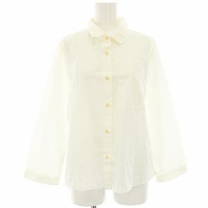 ラウンドカラーシャツ ブラウス 長袖 2 アイボリー 595-253356 /HN