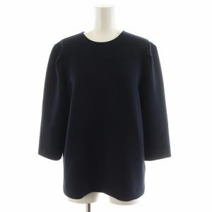 25SS dumblefit クルーネック ブラウス シャツ 7分袖 紺 ネイビー 25051500405010