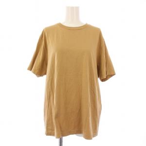 24SS Mme.CREW クルーTシャツ カットソー 半袖 ストレッチ 無地 F 茶 ブラウン 24070500408010
