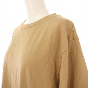 MUSE de Deuxieme Classe 24SS Mme.CREW クルーTシャツ カットソー 半袖 ストレッチ 無地 F 茶 ブラウン 24070500408010