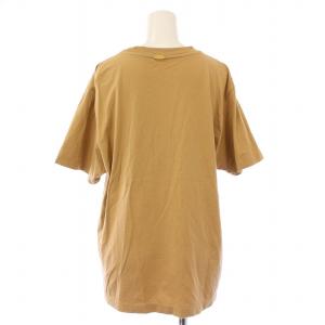 MUSE de Deuxieme Classe 24SS Mme.CREW クルーTシャツ カットソー 半袖 ストレッチ 無地 F 茶 ブラウン 24070500408010