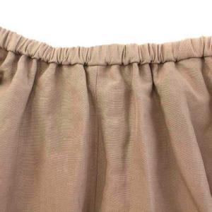 Framework 25SS リヨセルラミーフレアスカート マキシ ロング 無地 38 茶 ブラウン 25060220601020