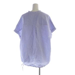 JOURNAL STANDARD 24SS ハードマンズリネンコットンフレンチスリーブ シャツ ブラウス ビックシルエット 半袖 青 ブルー