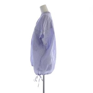 JOURNAL STANDARD 24SS ハードマンズリネンコットンフレンチスリーブ シャツ ブラウス ビックシルエット 半袖 青 ブルー