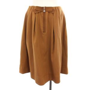 M'S GRACY フレアスカート ひざ丈 ウール混 40 キャメル FJ-917563 /YM