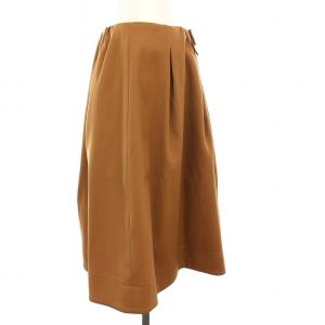 M'S GRACY フレアスカート ひざ丈 ウール混 40 キャメル FJ-917563 /YM