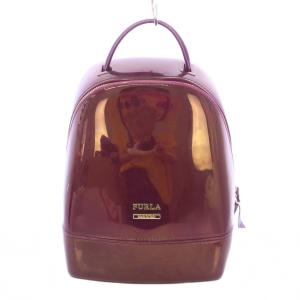 CANDY BAG キャンディバッグ リュックサック デイパック ロゴ PVC 紫 パープル /BB