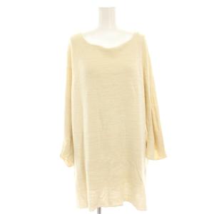 ヨウジヤマモト ニット カットソー 七分袖 カットオフ 3 アイボリー /HN