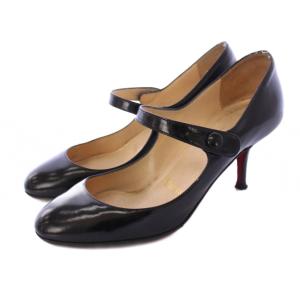パンプス ストラップ ピンヒール レザー 36 ブラック /KH