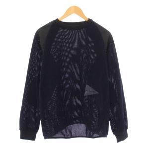 fleece mesh pullover フリースメッシュプルオーバー トレーナー 長袖 クルーネック