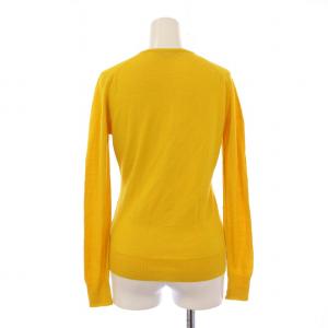 JOHN SMEDLEY ニット カーディガン 長袖 クルーネック ウール S 黄 /BM