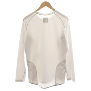 and wander power dry jersey raglan LS T Tシャツ カットソー 長袖 ロゴ 4 ライトグレー
