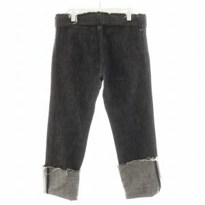 Yohji Yamamoto デニムパンツ ジーンズ ジーパン ジッパーフライ 3 黒 ブラック FR-P03-026 /AN38