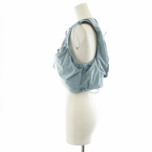 Salomon センス プロ SENSE PRO 10 ランニングベスト ロゴ ナイロン L 水色 ライトブルー /AN24