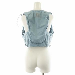 Salomon センス プロ SENSE PRO 10 ランニングベスト ロゴ ナイロン L 水色 ライトブルー /AN24