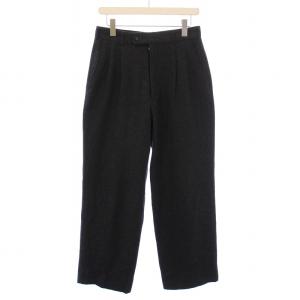 田中オム テーパードパンツ スラックス タック ジップフライ ウール M チャコールグレー /BB