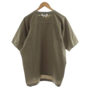 and wander UV stretch rip pullover カットソー 半袖 ロゴ 4 カーキ 574-1153070