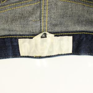 FUMITO GANRYU コムデギャルソン AD2016 デニムパンツ ジーンズ テーパード タック ボタンフライ M インディゴブルー