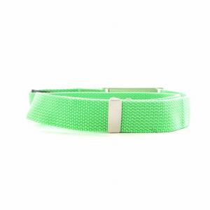 ISSEY MIYAKE ガチャベルト ナイロン シルバー金具 緑 グリーン /AN12