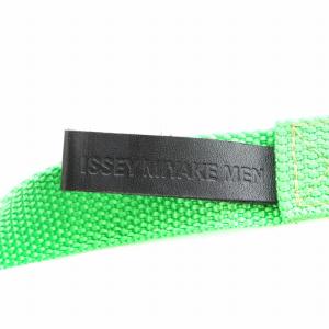 ISSEY MIYAKE ガチャベルト ナイロン シルバー金具 緑 グリーン /AN12